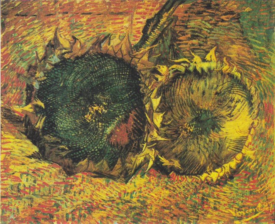 Två avskurna solrosor - Vincent van Gogh