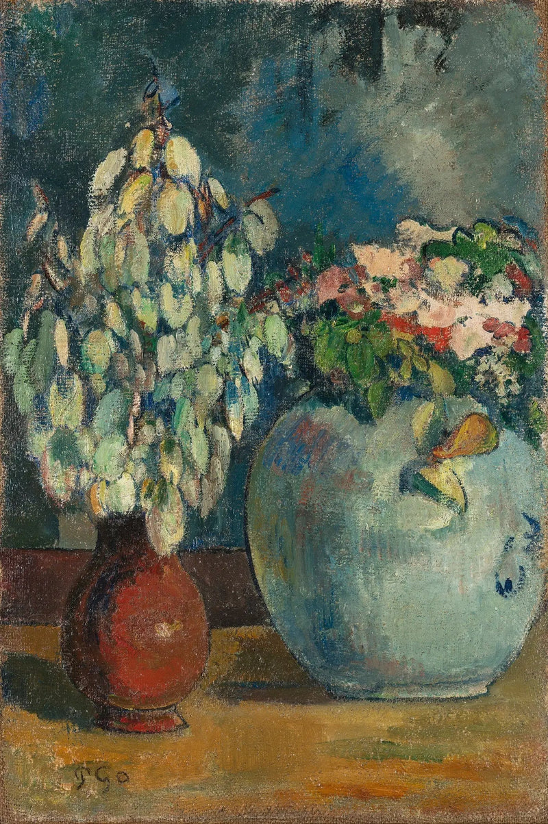 Två blomvaser - Paul Gauguin