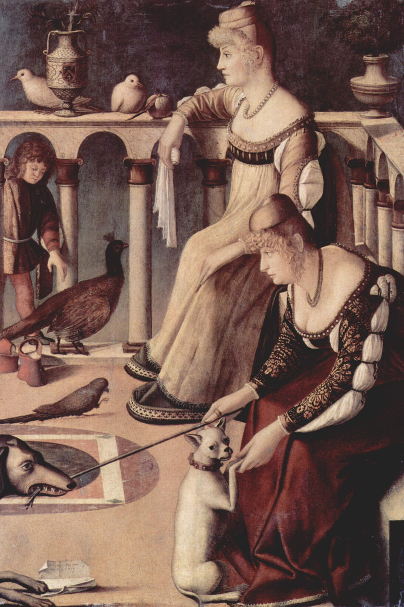 Två venetianska kvinnor - Vittore Carpaccio
