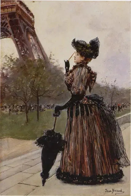 Framför Eiffeltornet - Jean Béraud