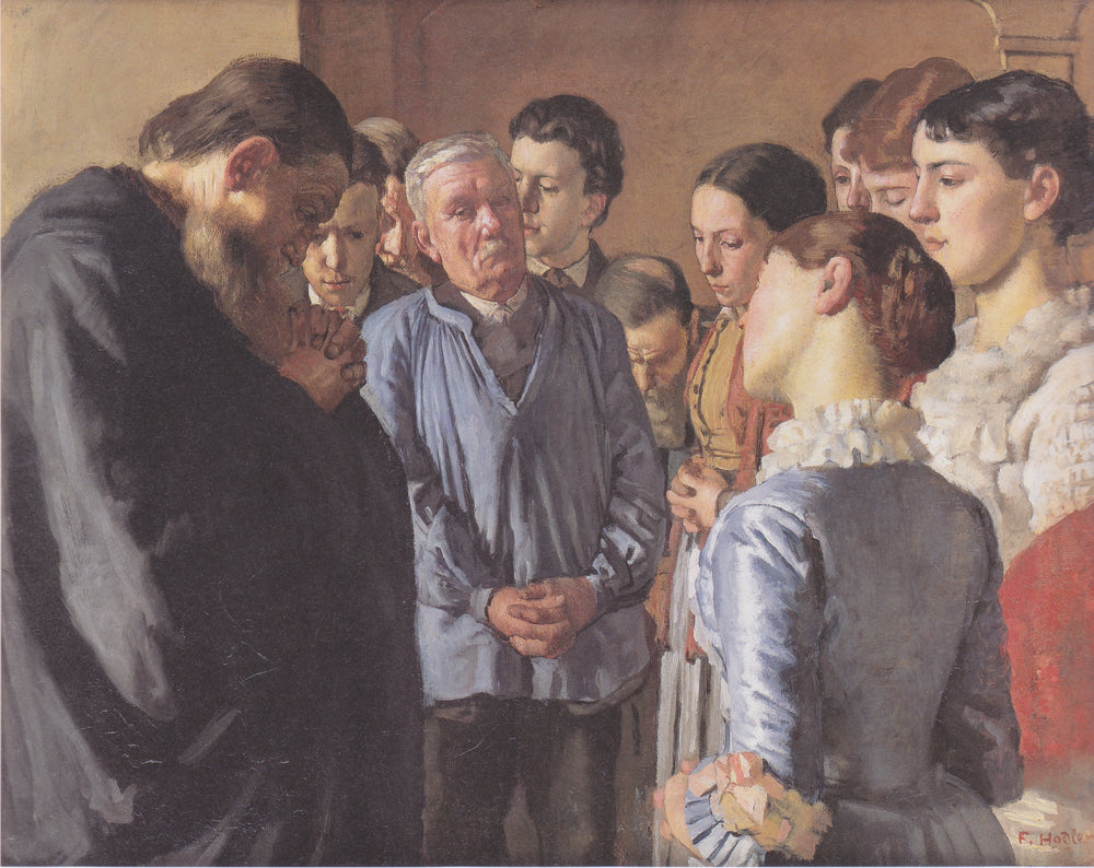 Dévotion - Ferdinand Hodler image 1 copie de tableau peinte à la main