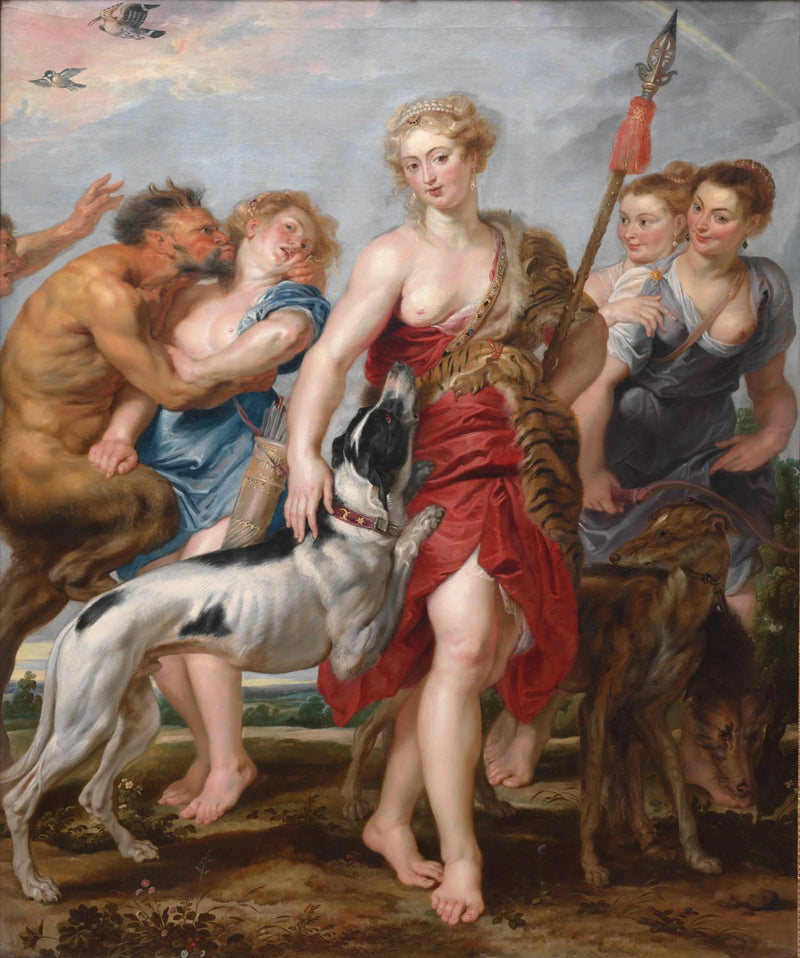 Diana med nymfer, på jaktresa - Peter Paul Rubens