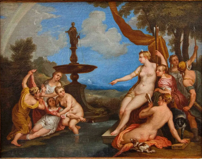 Diana upptäcker Callistos graviditet - David Teniers den Yngre