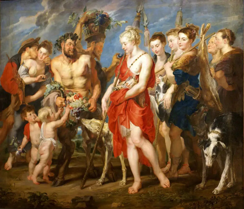 Diana återvänder från jakten - Peter Paul Rubens