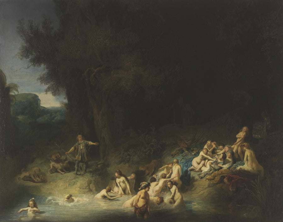 Diane och Actéon - Rembrandt