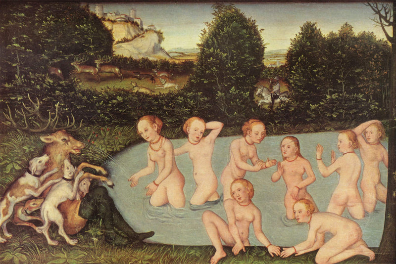 Diane och Aktaion - Lucas Cranach den äldre