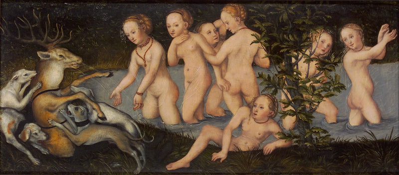Diane och Aktaion - Lucas Cranach den äldre