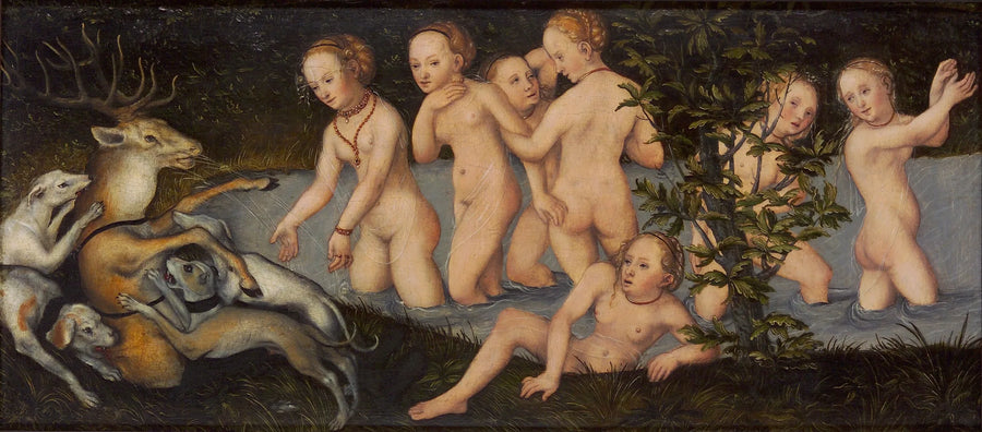 Diane och Aktaion - Lucas Cranach den äldre