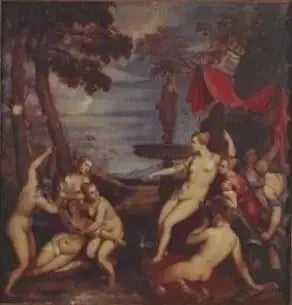 Diane och Callisto - Titian