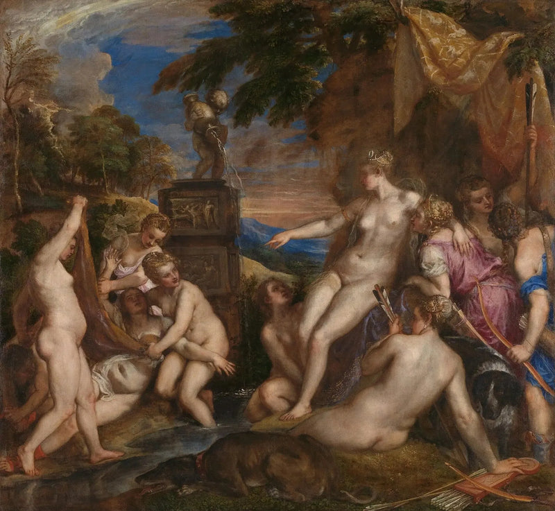 Diane och Callisto - Titian