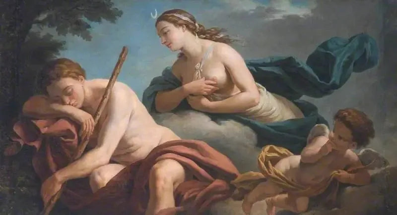 Diane och Endymion, allegori om trohet - Louis Jean François Lagrenée