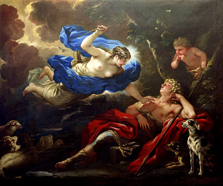 Diane och Endymion (Castelvecchio) - Luca Giordano