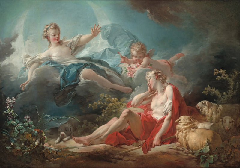 Diane och Endymion - Jean-Honoré Fragonard