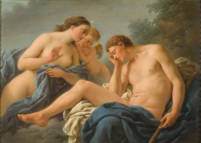 Diane och Endymion - Louis Jean François Lagrenée
