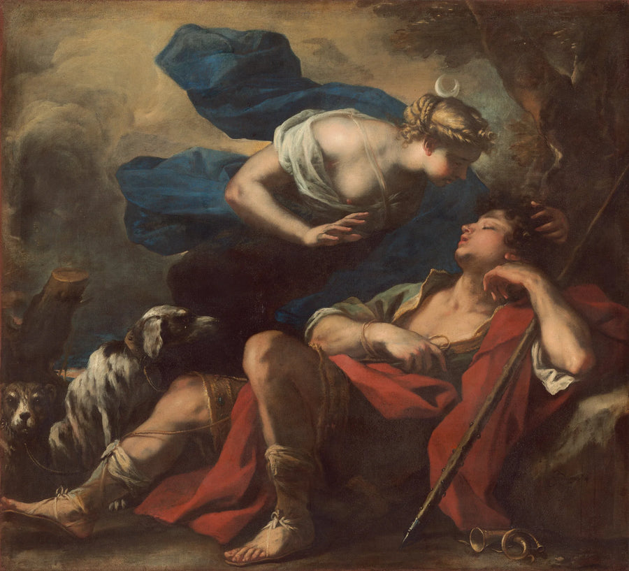 Diane och Endymion - Luca Giordano