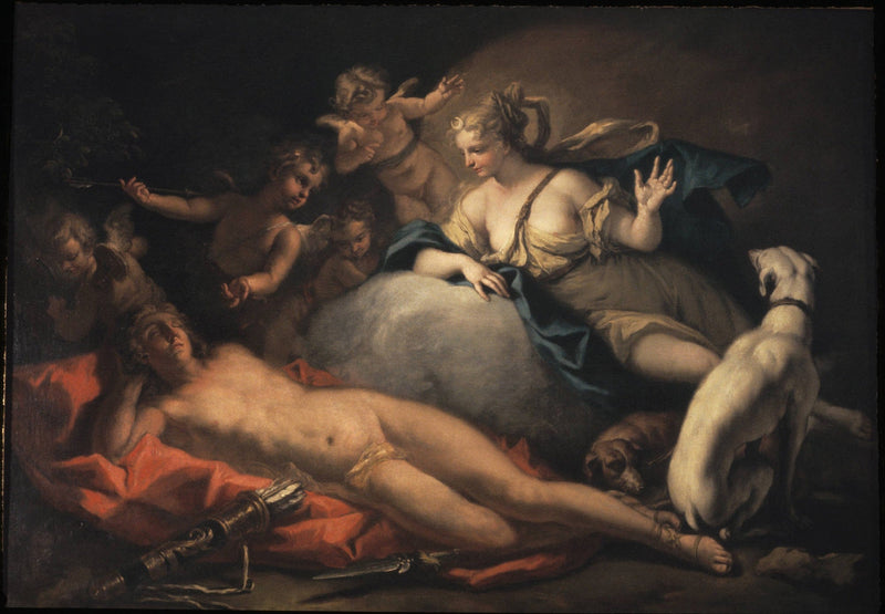 Diane och Endymion - Sebastiano Ricci