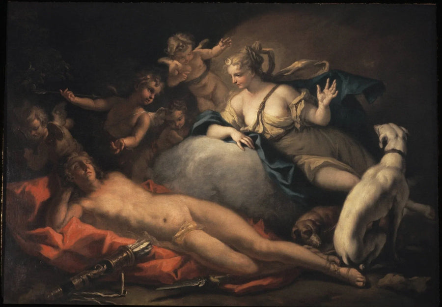 Diane och Endymion - Sebastiano Ricci