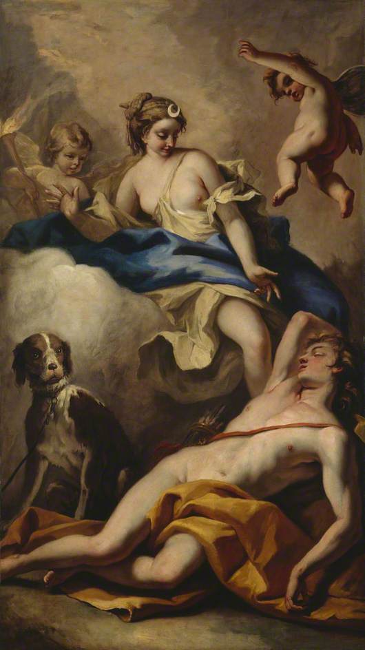 Diane och Endymion - Sebastiano Ricci