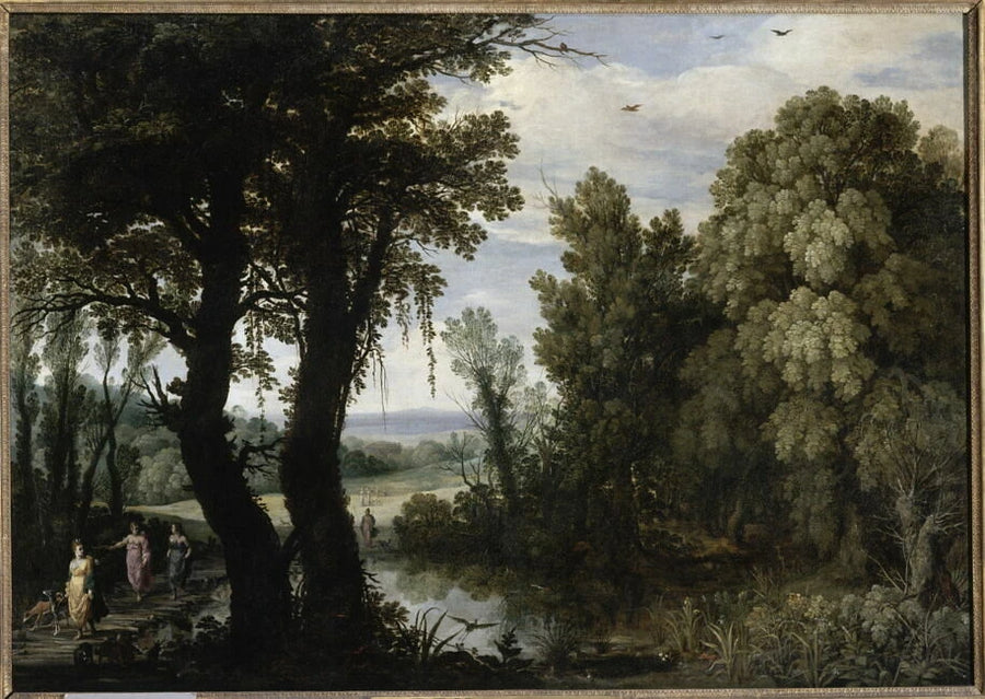 Diane et ses nymphes allant à la chasse - Paul Bril