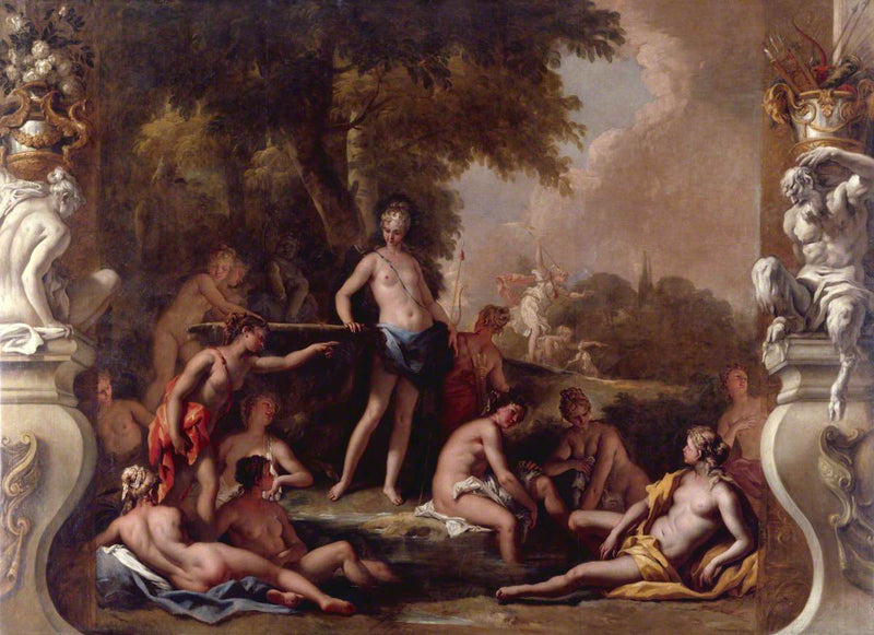 Diane och hennes nymfer i badet - Sebastiano Ricci