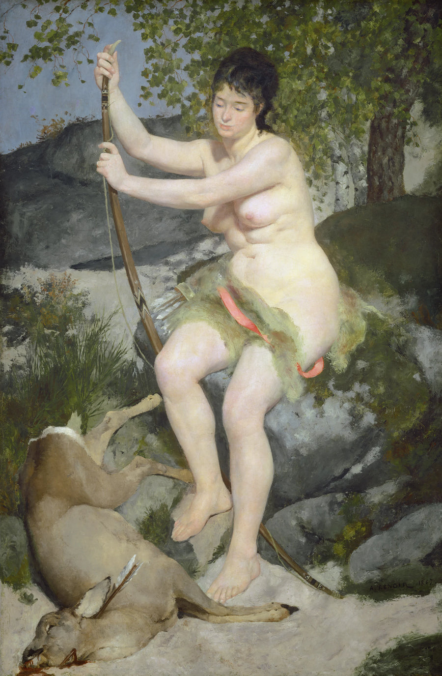Diane jägare - Pierre-Auguste Renoir