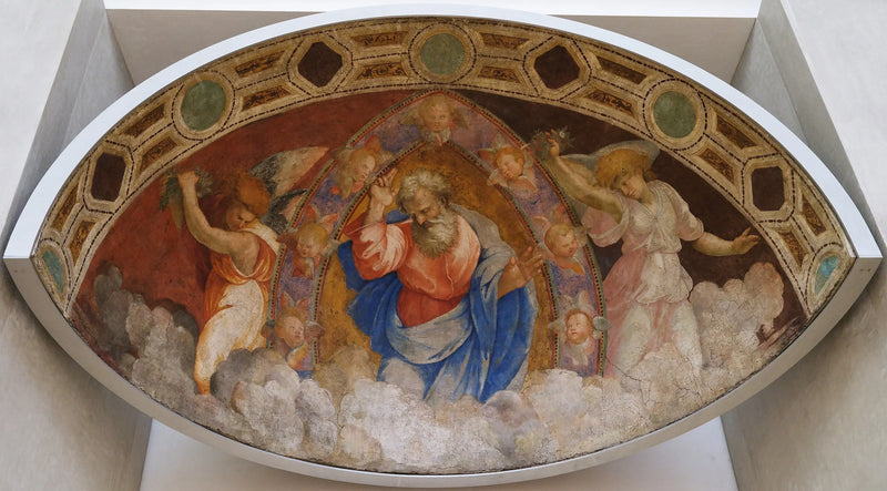 Gud Fadern välsignar bland änglarna - Raphael Sanzio