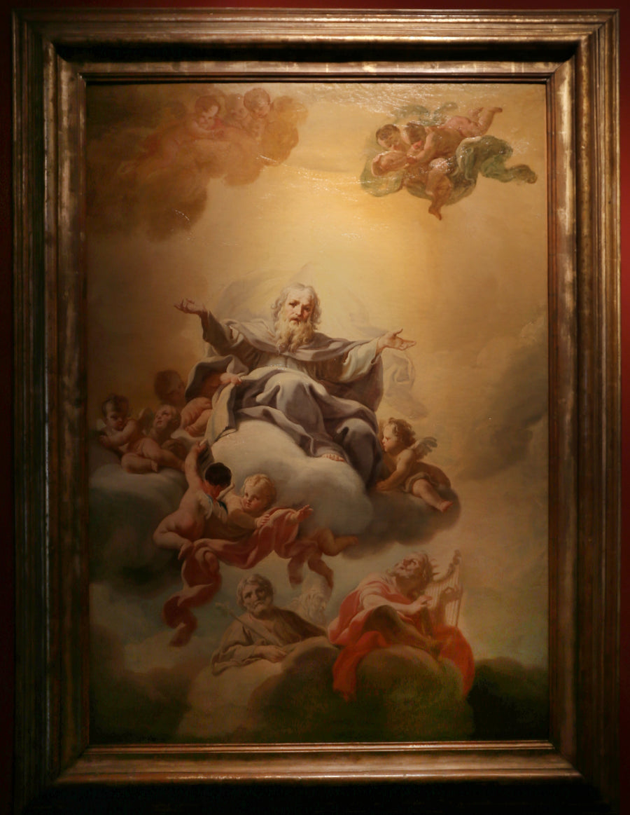 Gud Fadern i molnen - Corrado Giaquinto
