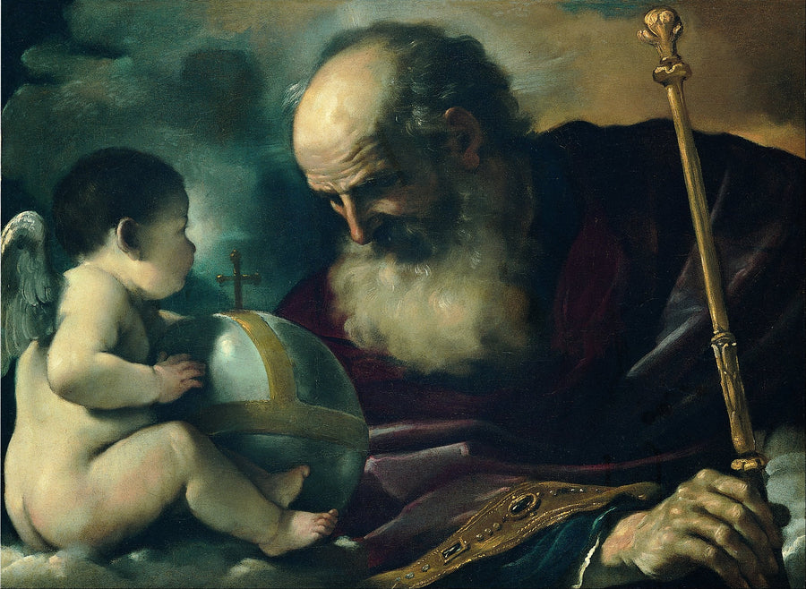 Gud Fader och Ängeln - Guercino