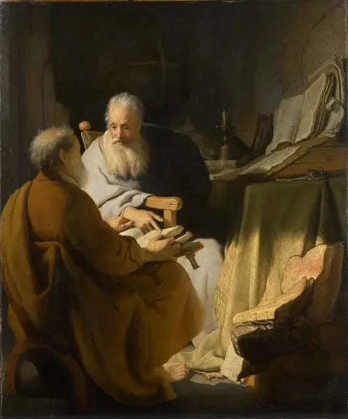 Tvist mellan två gamla män - Rembrandt