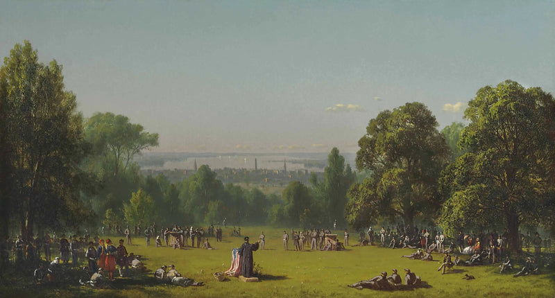 Söndag morgon vid sjunde regementets läger - Sanford Robinson Gifford