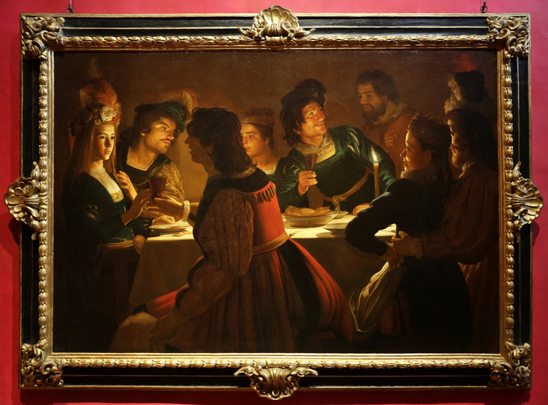 Middag med bröllop - Gerrit van Honthorst