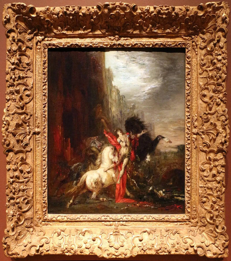 Diomedes som äts upp av sina hästar - Gustave Moreau