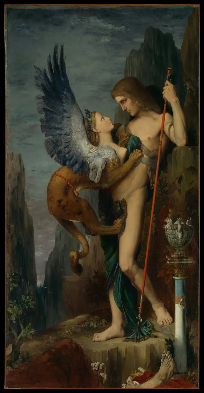 Oedipus och Sfinxen - Gustave Moreau
