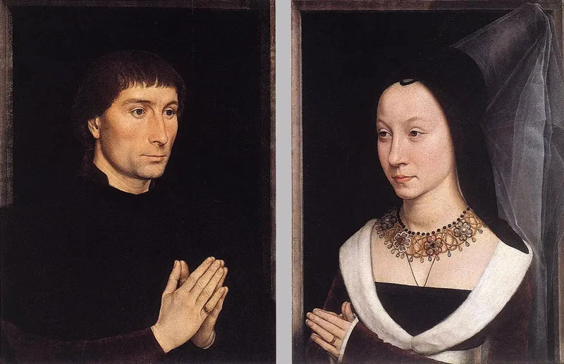 Diptyk av Tommaso Portinari och hans fru - Hans Memling