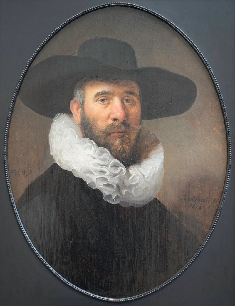 Porträtt av Dirck Jansz.Pesser - Rembrandt