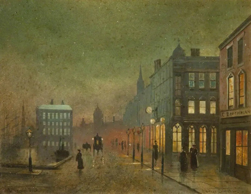 Liverpool-dockor (panel 2 av 5) - John Atkinson Grimshaw