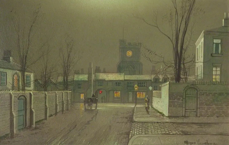 Liverpools hamn (panel 4 av 5) - John Atkinson Grimshaw