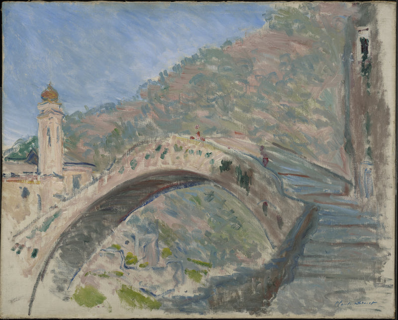 Dolceacqua, den gamla bron över Nervia W884 - Claude Monet