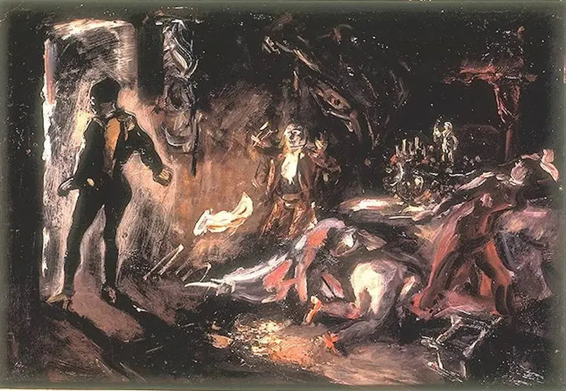 Don Juan möter stenens gäst - Max Slevogt