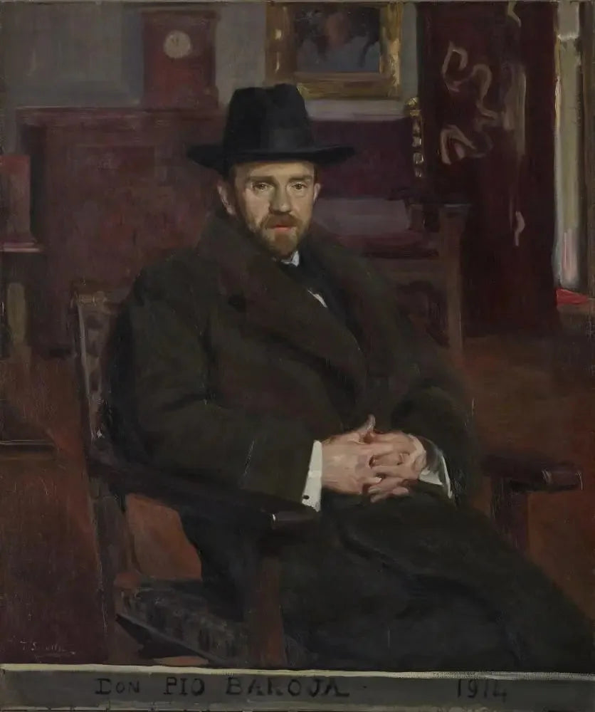 Don Pio Baroja och Nessi - Joaquín Sorolla