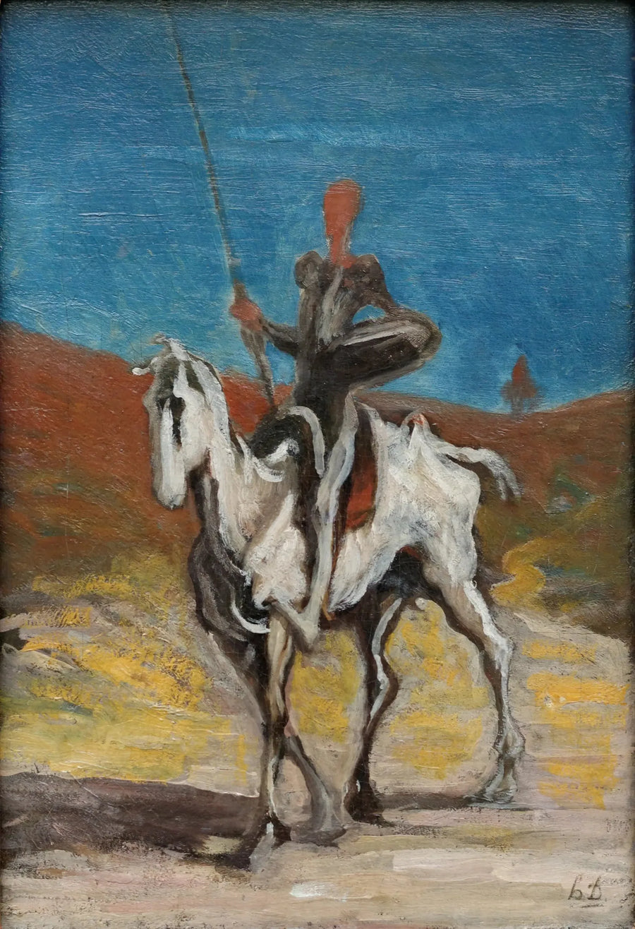 Don Quijote och Sancho Panza - Honoré Daumier