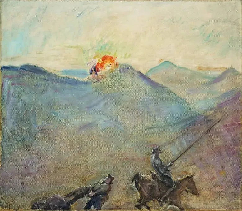 Don Quijote och Sancho Panza - Max Slevogt