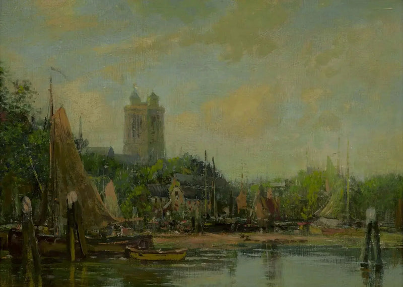 Dordrecht, katedralen - Eugène Boudin