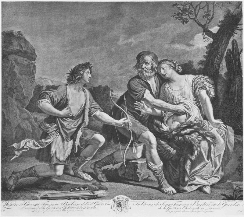 Dorinda, Silvio och Linco - Guercino