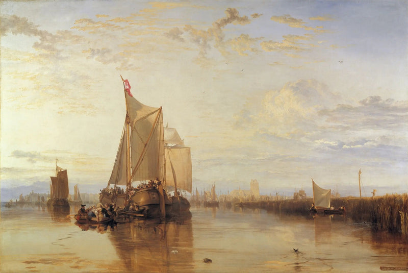 Dort, eller Dordrecht: Dort-paketbåten från Rotterdam stilla - J. M. W. Turner