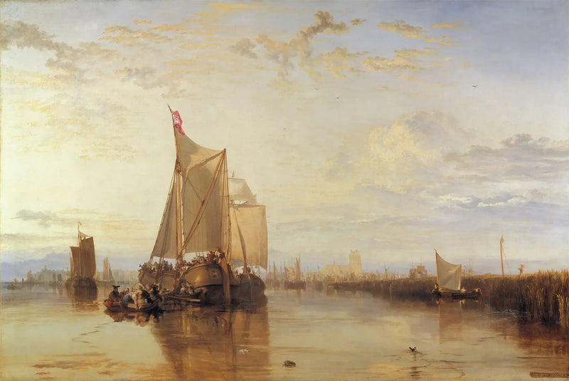 Dort, eller Dordrecht: Dort-paketbåten från Rotterdam stilla - J. M. W. Turner