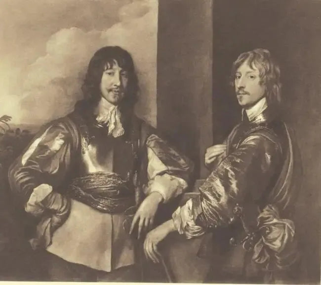 Dubbelt porträtt av Mountjoy Blount, 1:a earl of Newport (-1666), och George, Lord Goring (1608-1657) - Antoine van Dyck