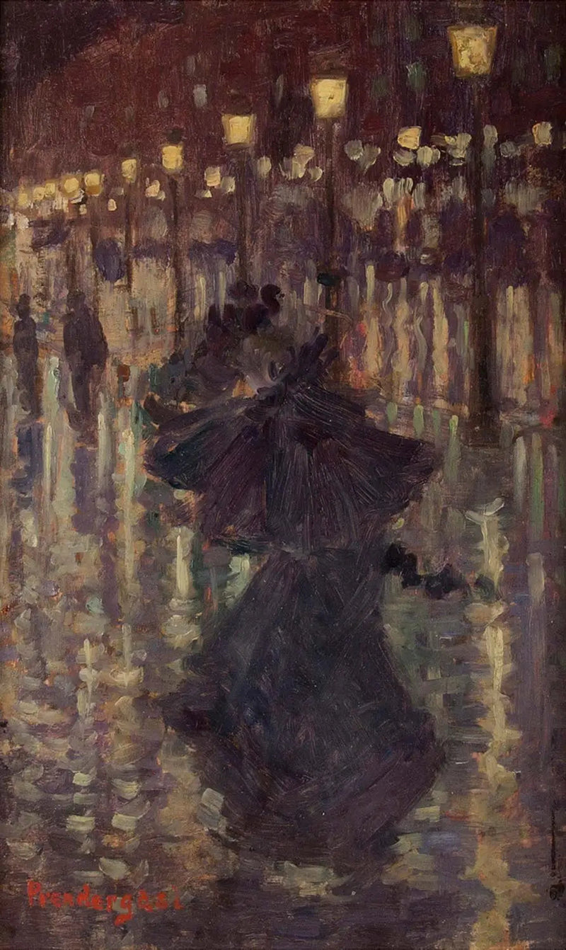 kvällsdusch, Paris - Maurice Prendergast