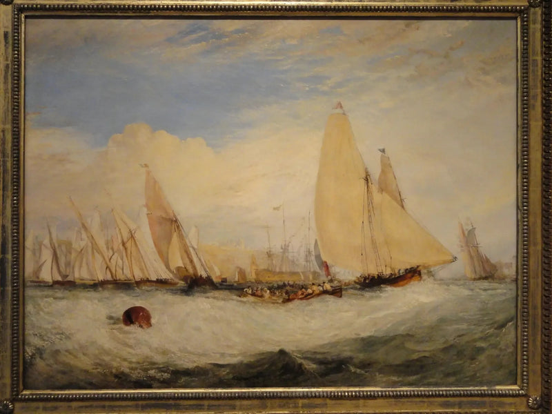 East Cowes Castle, säte för J. Nash, Esq., regattan som slår mot vinden - J. M. W. Turner