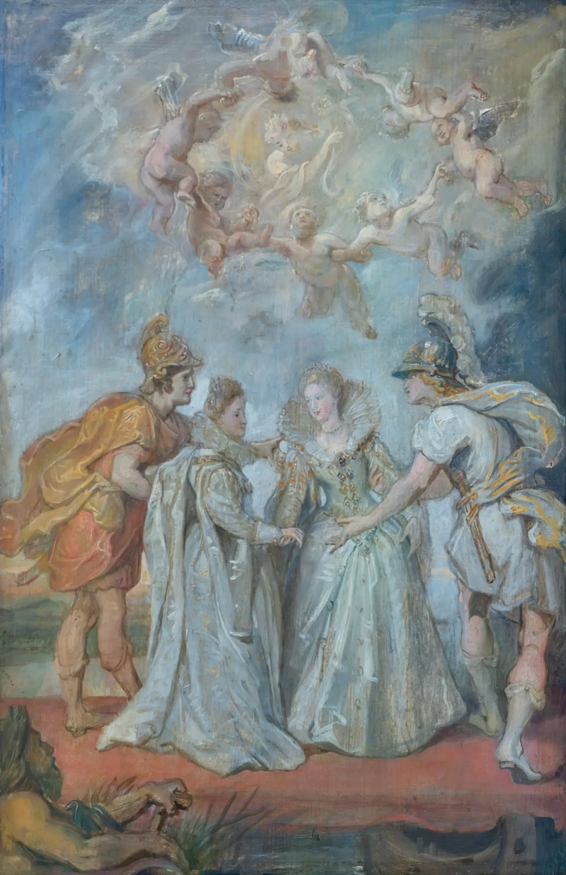Familjebyte mellan prinsessorna mellan Spanien och Frankrike den 9 november 1615 - Peter Paul Rubens
